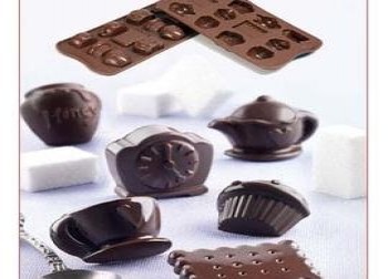 Силиконовая форма для шоколада Чаепитие
