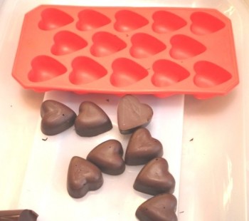 Сердце силиконовая форма для шоколада
