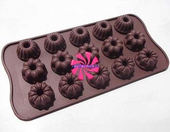 Силиконовая форма для шоколада мини кексики