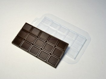 Форма для шоколада Плитка классика полоски