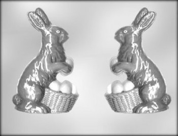 Молд для мастики и шоколада Пасхальный Кролик 3D