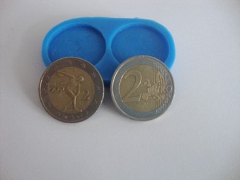 Молд силиконовый монета 2 евро